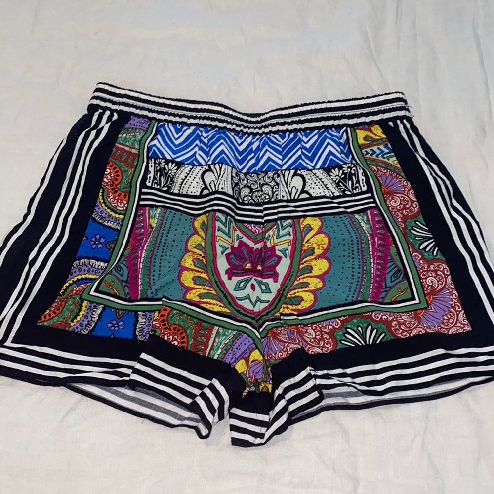 Patterned Anthropologie Shorts.